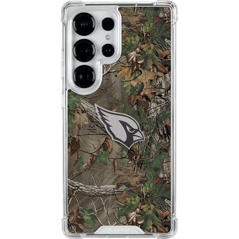 NFL Arizona Cardinals Realtree Xtra Green Camo Galaxy S25 Ultra Clear Case
